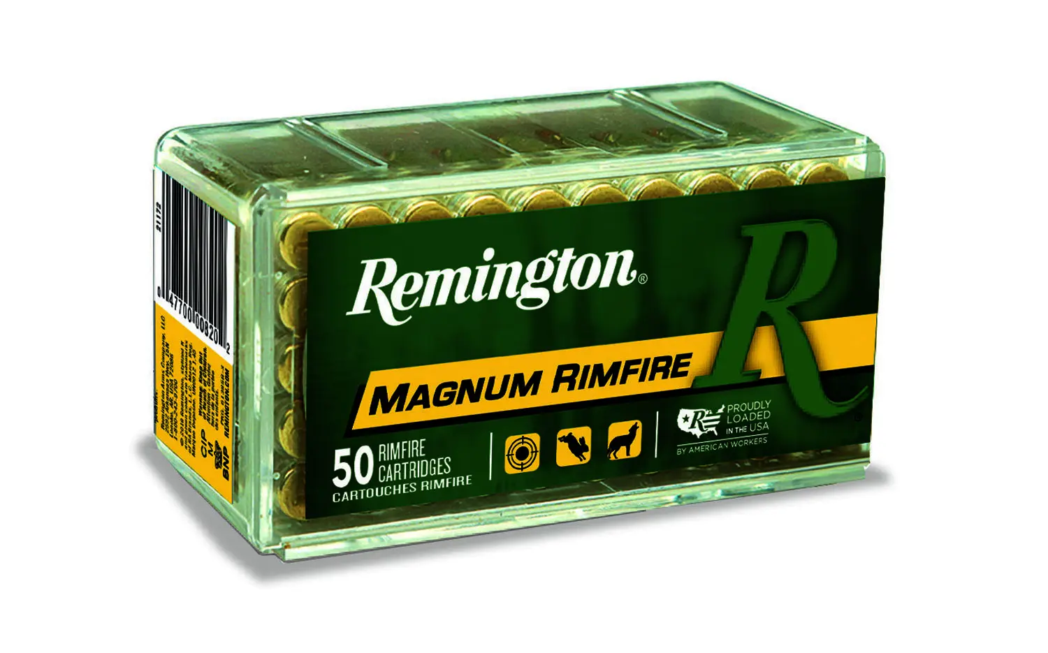 Remington Ammunition 20025 Magnum Rimfire 17HMR 20gr Jacketed Soft Point 50 Per Box/40 Case