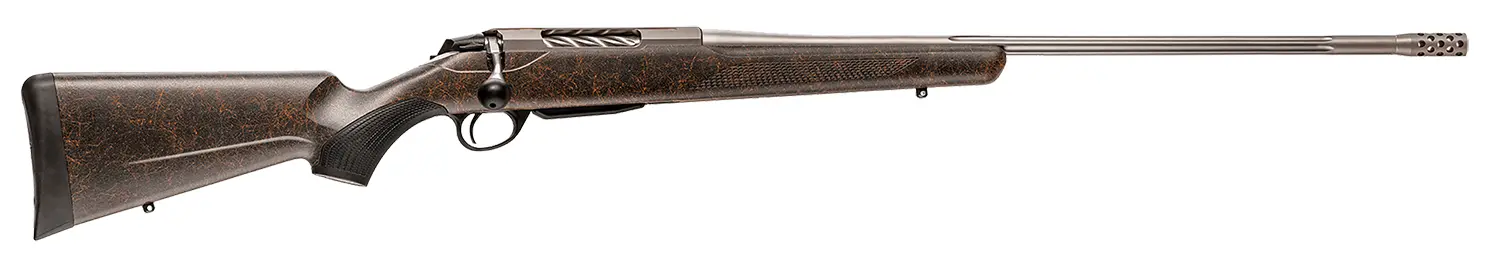 Tikka JRTXRBS320 T3x Lite Full Size 30-06 Springfield 3+1 22.40" Stainless Fluted Threaded Barrel, Drilled & Tapped Stainless Steel Receiver, Orange Webbed Black Roughtech Synthetic Stock