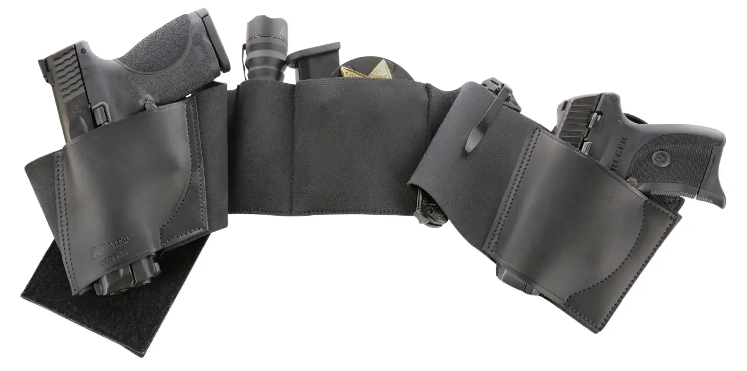 Galco UWBKMED2 UnderWraps 2.0 Black Medium Leather/Nylon Handgun
