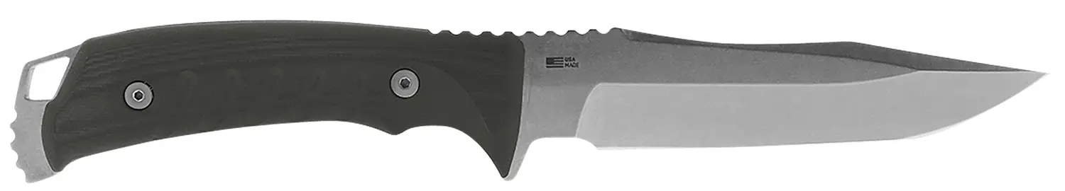 S.O.G SOG-UF1001-B Pillar 5" Fixed Clip Point Plain Stonewashed S35VN SS Blade Black Canvas Micarta Handle Includes Sheath
