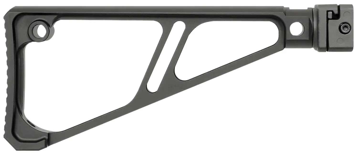 Midwest Industries MISTAPSFFES Side Folding Fixed Extruded Stock Black Anodized Aluminum for Picatinny Rail