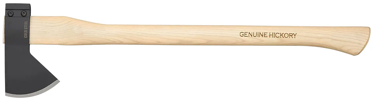 Classic axe with genuine hickory handle for woodworking and chopping.