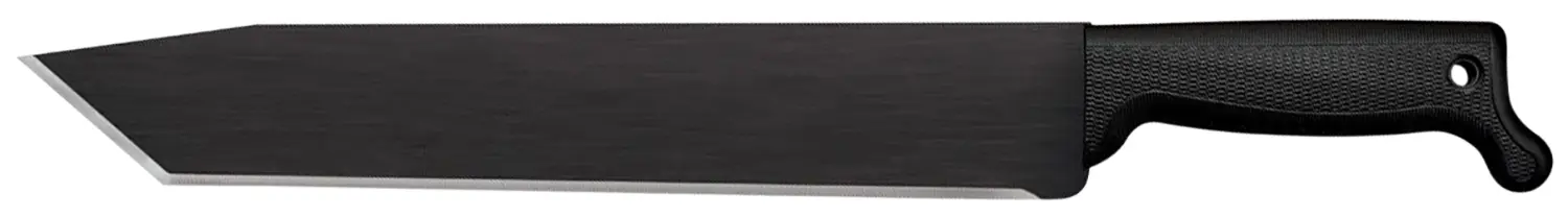 Cold Steel CS97BTMS Tanto 13" Black Matte Baked-On Anti Rust 1055 Carbon Steel Blade/ Black Polypropylene Handle 15.63" Long Includes Sheath