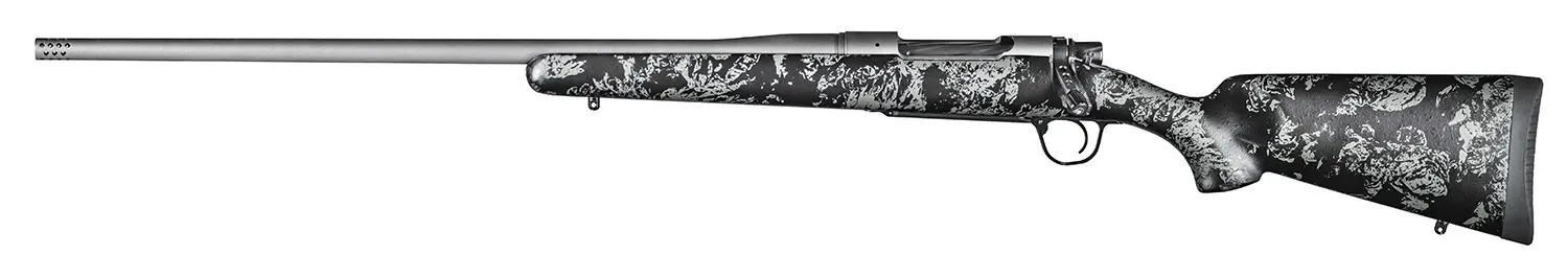 Christensen Arms 8010111900 Mesa FFT 300 Win Mag 3+1 22" Threaded Barrel, Tungsten Gray Cerakote, Black with Gray Webbing Stock, Left Hand