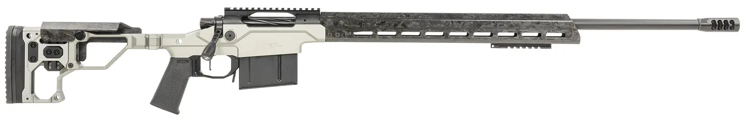 Christensen Arms 8010307402 Modern Precision 308 Win 24" Threaded Carbon Fiber Barrel 5+1, Black Nitride Finish, Tungsten Anodized Folding Stock, Polymer Grip