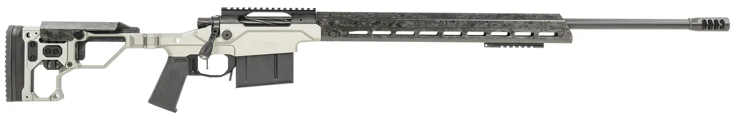 Christensen Arms 8010307600 Modern Precision 300 PRC 26" Threaded Carbon Fiber Barrel 5+1, Black Nitride Finish, Tungsten Anodized Folding Stock, Polymer Grip