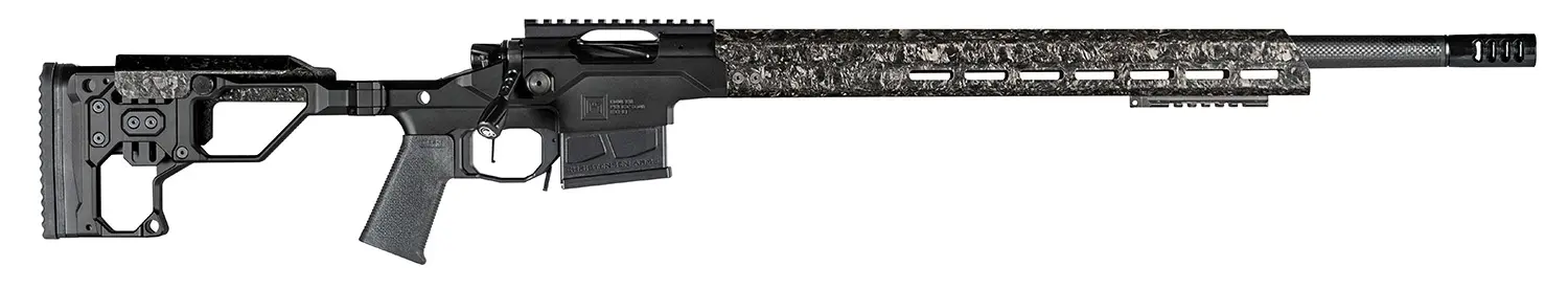Christensen Arms 8010300202 Modern Precision 6.5 Creedmoor 5+1 24" Threaded Carbon Fiber Barrel, Black Nitride Finish, Black Anodized with Folding Stock, Polymer Grip