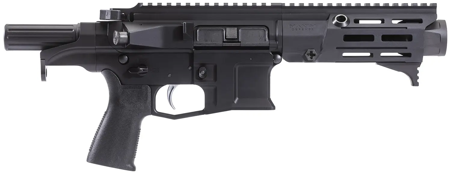 Maxim Defense MXM50803 PDX 505-SPS 5.56x45mm NATO Caliber with 5.50" Barrel, 20+1 Capacity, Black Metal Finish, Black Polymer Grip