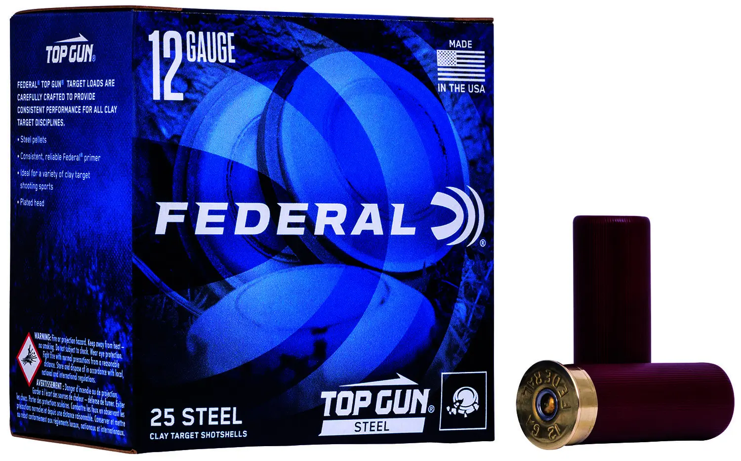 Federal TG1477 Top Gun Steel 12Gauge 2.75" 1 1/8oz 7Shot 25 Per Box/10 Case