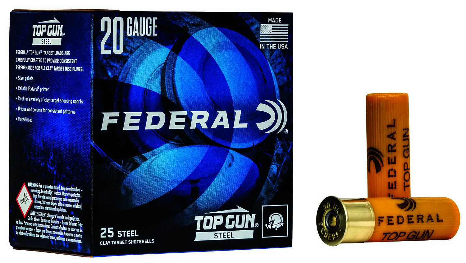 Federal TG2517 Top Gun Steel 20Gauge 2.75" 7/8oz 7Shot 25 Per Box/10 Case