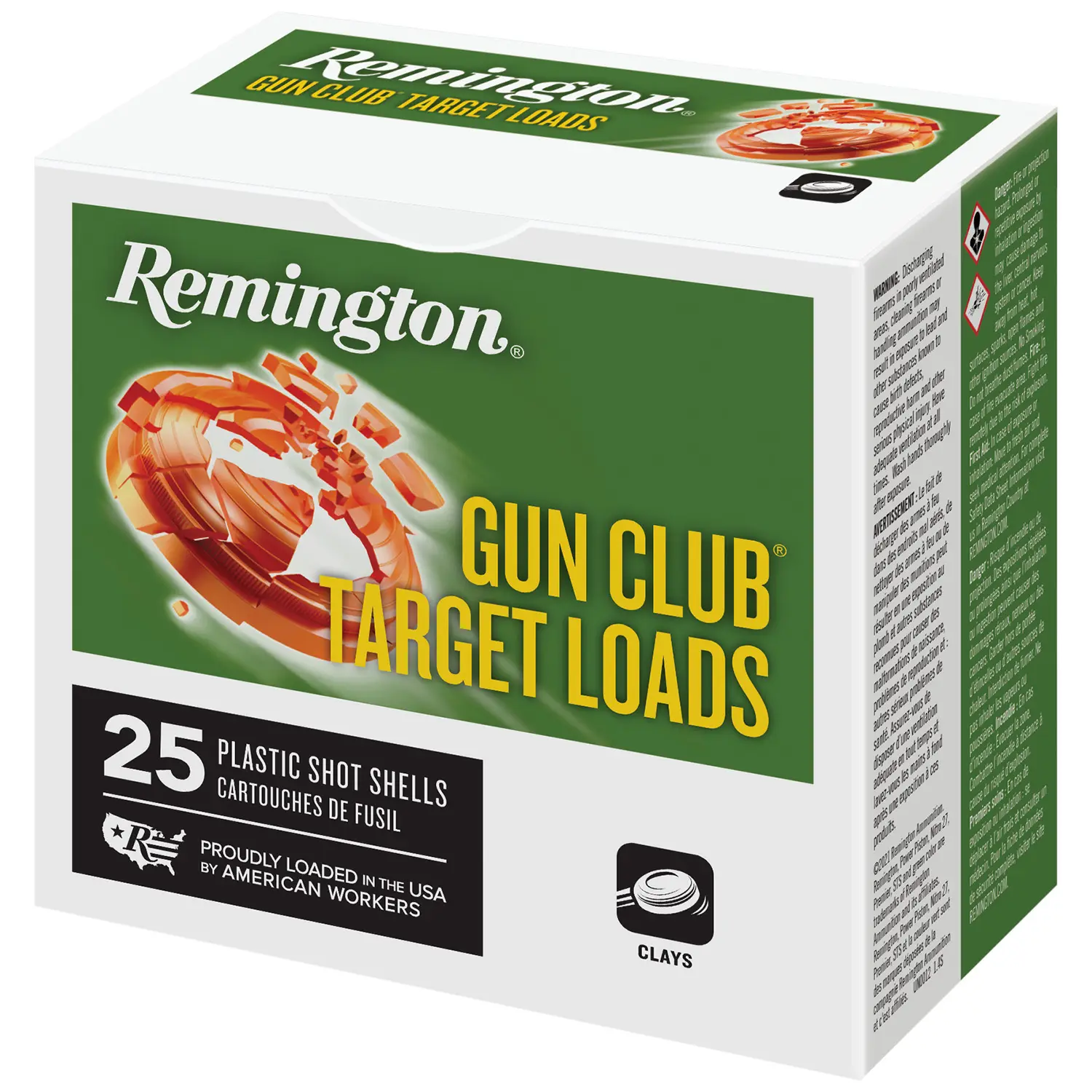 Remington Ammunition R20035 Gun Club 12Gauge 2.75" 1oz 7.5Shot 25 Per Box/10 Case