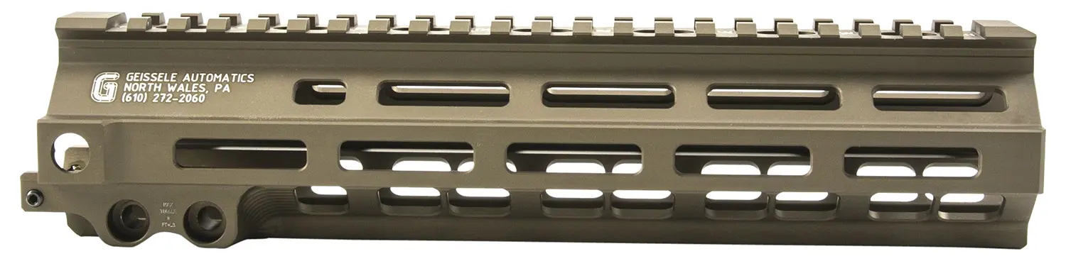 Rail handguard for rifles with multiple mounting slots.