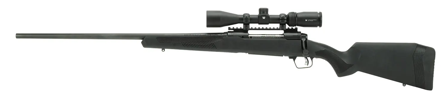 Savage Arms 58015 110 Apex Hunter XP 7mm PRC 2+1 22", Matte Black Metal, Synthetic Stock, Vortex Crossfire II 3-9x40mm Scope Left Hand