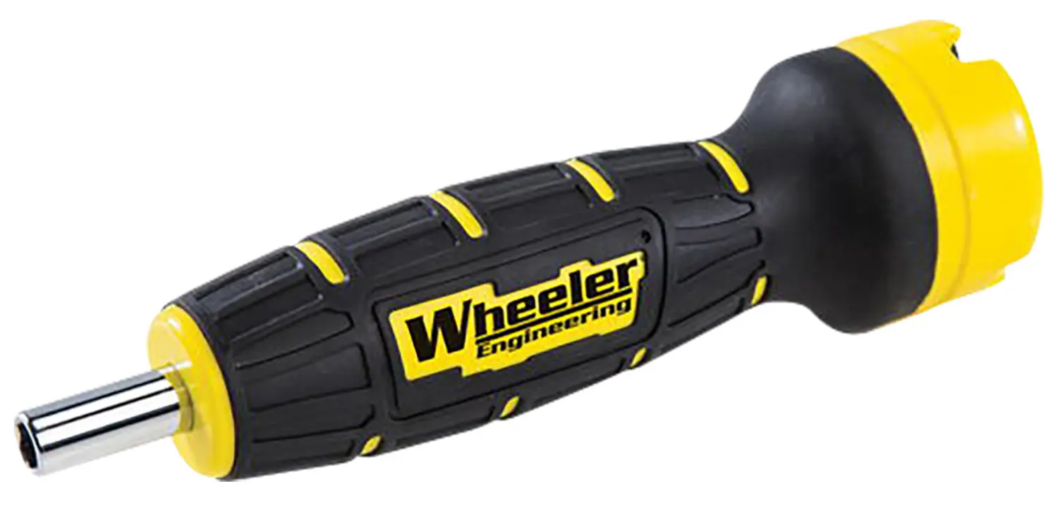 Wheeler 4001001 F.A.T. Digital Wrench Black/Yellow Universal Firearm 12 Pieces Features Digital LCD