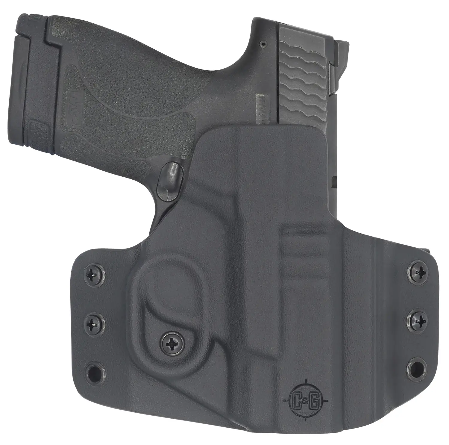 C&G Holsters 0524100 Covert OWB Black Kydex Belt Loop Fits M&P Shield 9/40 3.1"