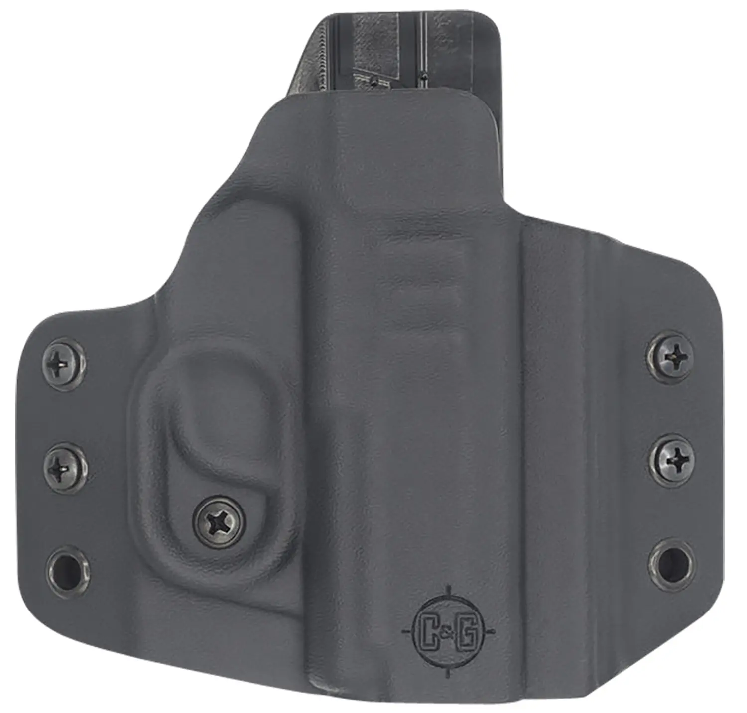 C&G Holsters 0256100 Covert OWB Black Kydex Belt Loop Fits Sig P365/P365 XL
