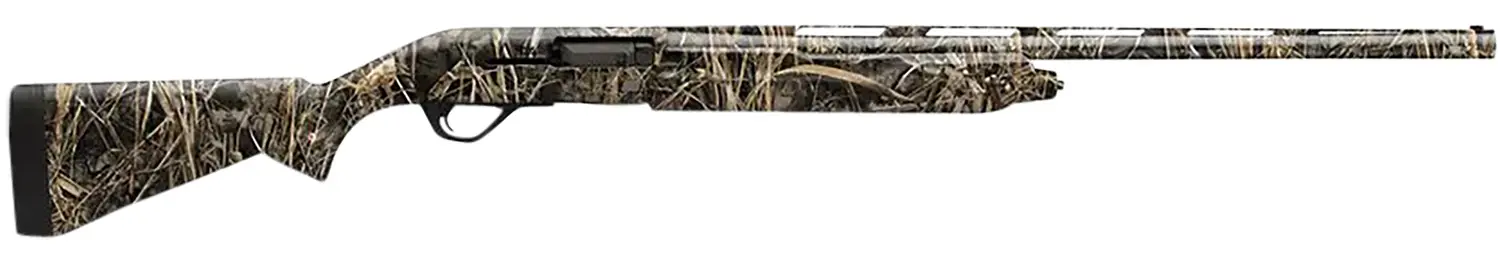 Rifle with camouflage pattern, suitable for hunting and outdoor shooting.