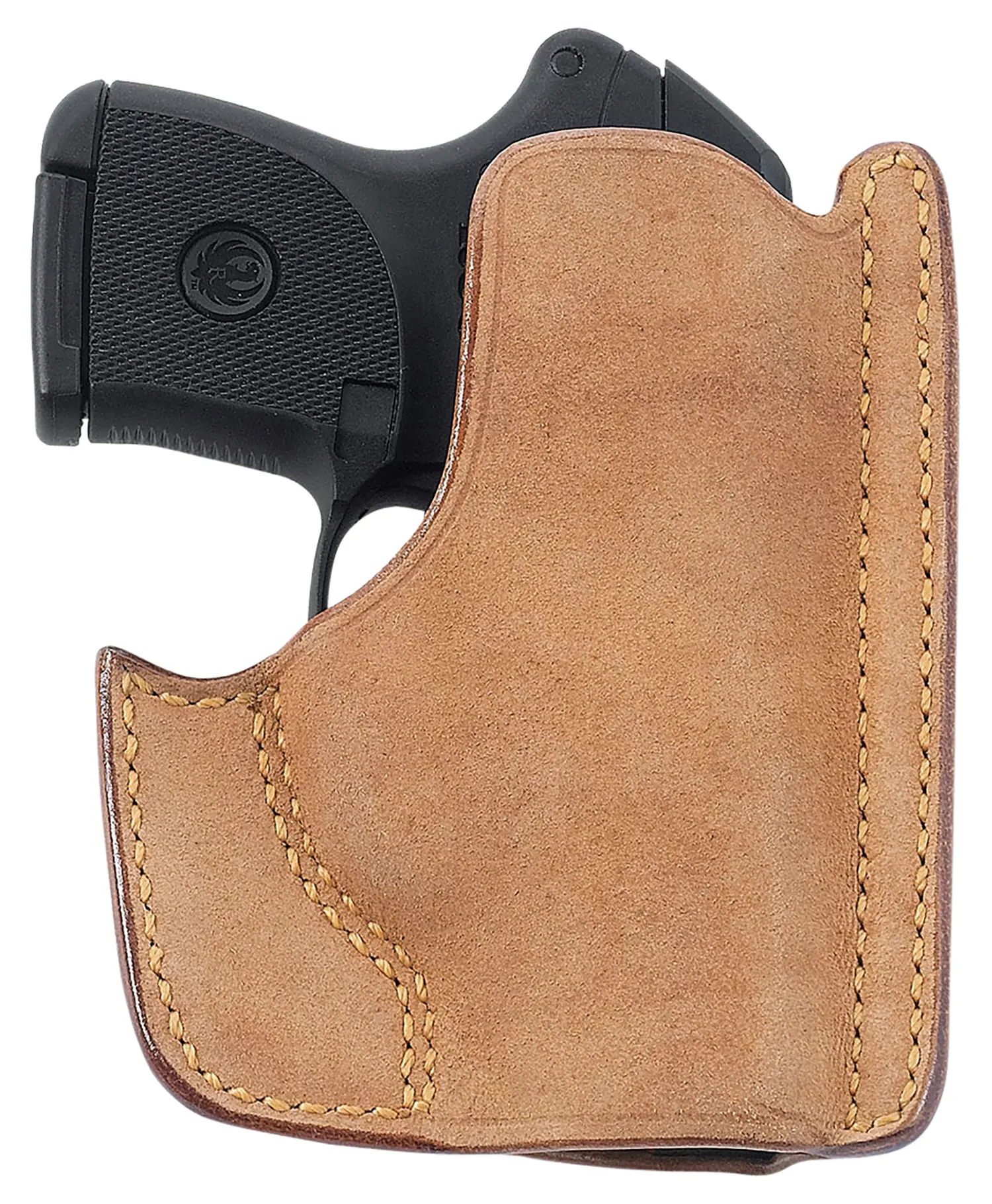 Holster with a pistol for concealed carry.