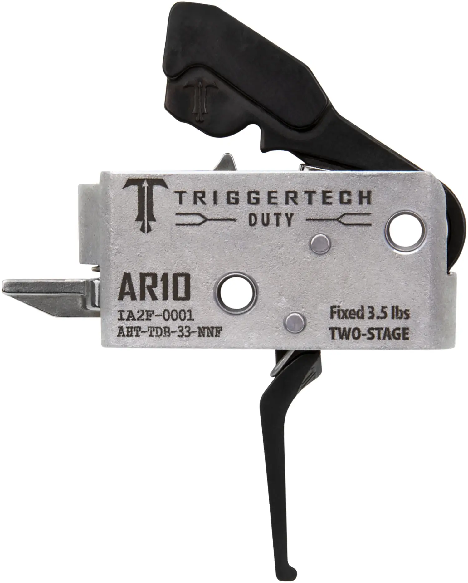 TriggerTech AHTTDB33NNF Duty Flat Trigger Two-Stage 3.50 lbs Draw Weight Fits AR-10