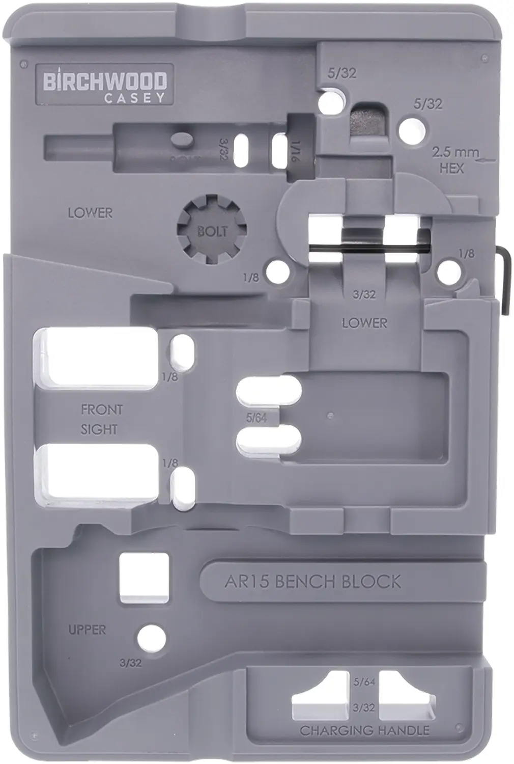 Birchwood Casey ARBENCH-BLOCK Bench Block Gray AR-15