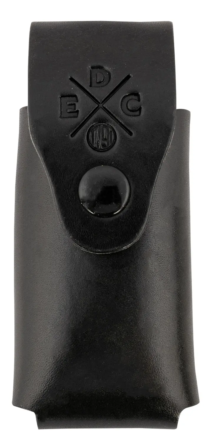 1791 Gunleather HDESSLSBLKA EDC Heavy Duty Easy Slide OWB Black Leather Belt Slide Ambidextrous
