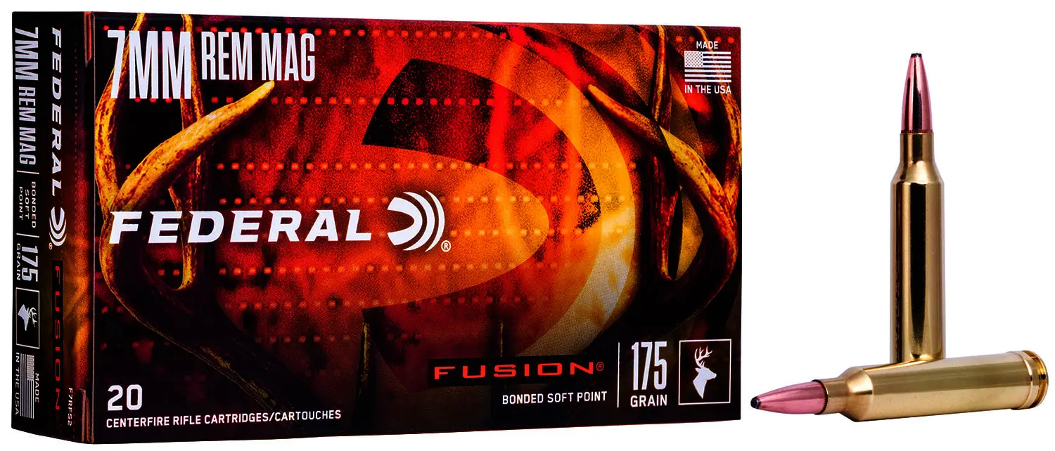 Federal F7RFS2 Fusion 7mmRem 175gr Bonded Soft Point 20 Per Box/10 Case