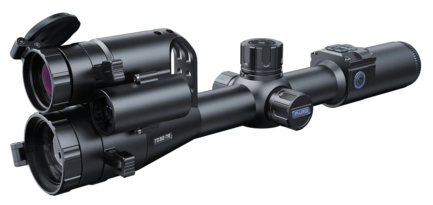 PARD TD3270/850/L/F TD32 Multispectral Thermal Night Vision Rifle Scope Black 3-6.5x 70mm, 35 mm Multi Reticle Features Laser Rangefinder