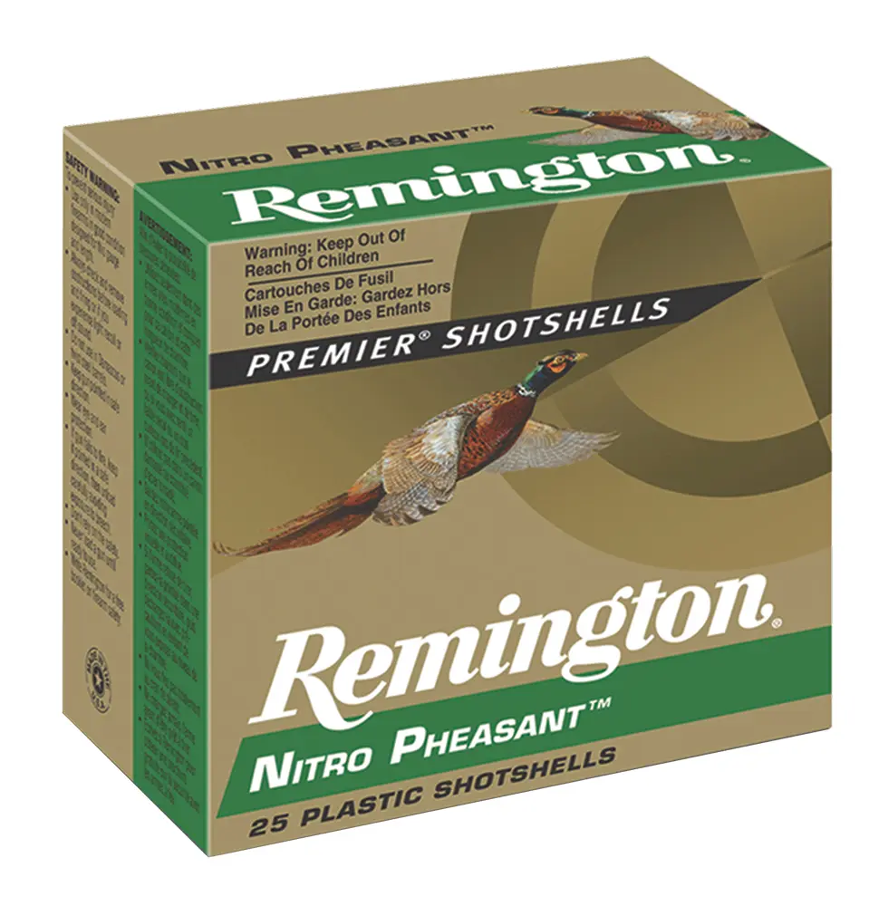 Remington Ammunition 28632 Nitro Pheasant 12Gauge 2.75" 1 3/8oz 4Shot 25 Per Box/10 Case