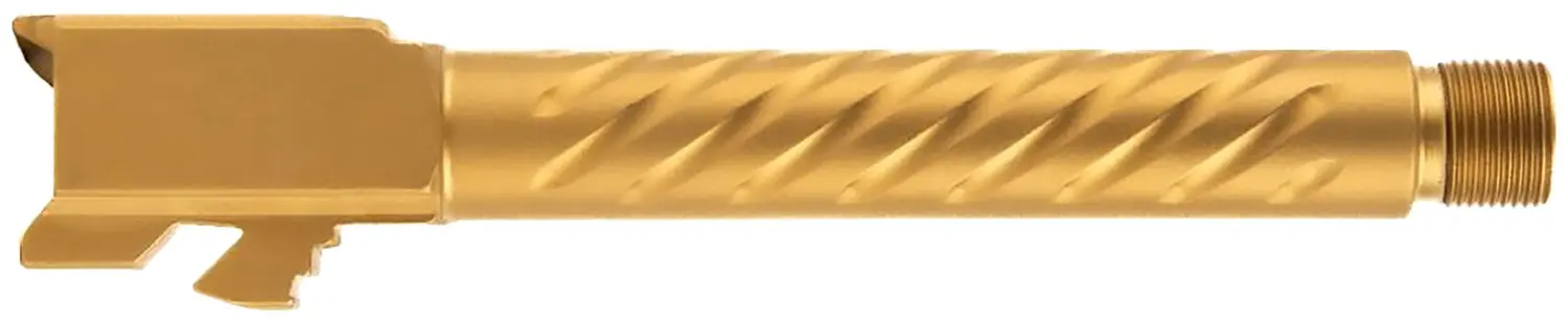 Ballistic Advantage BAPSG175T3G Premium Series 9mm Luger Fits Glock 17 Gen 5 Fluted Threaded Gold PVD Stainless Steel
