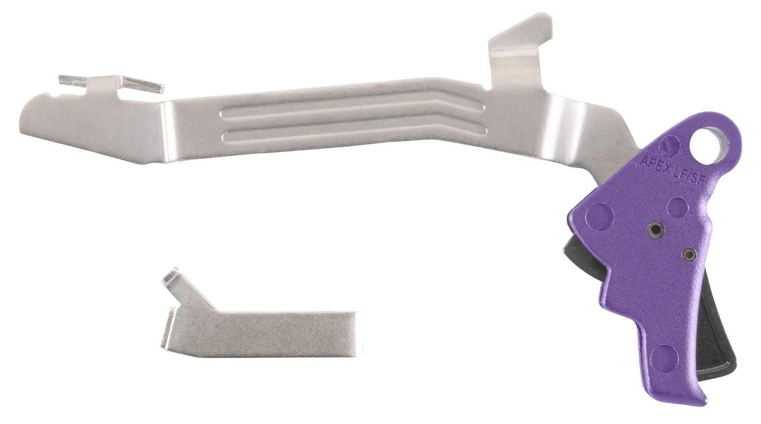 Apex Tactical 102P117PUR Action Enhancement Slim Purple Drop-In Compatible w/Glock 43/43X/48