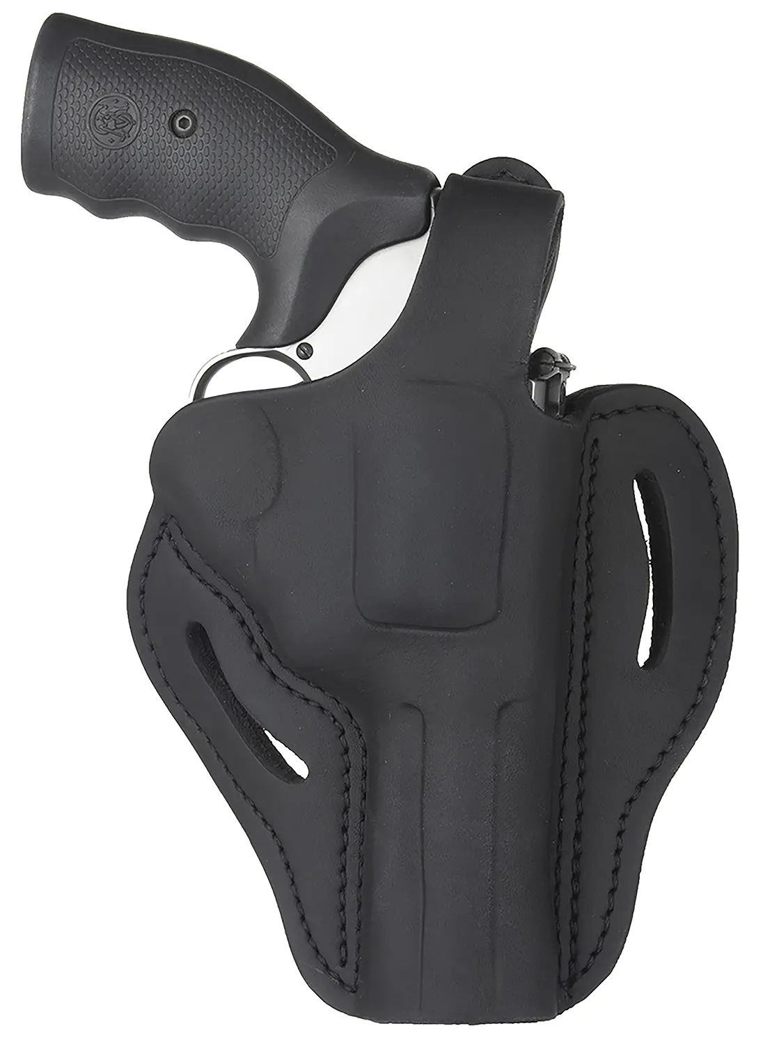 1791 Gunleather RVHX2SBLR RVHX-2 OWB Size 02 Stealth Black Leather Fits Up to 4" Barrel, K/L-Frame, Belt Slide Right Hand
