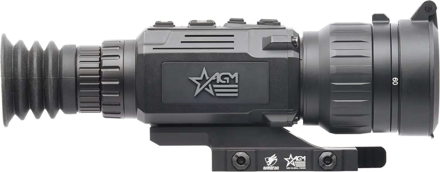 Night vision scope with durable design and adjustable zoom for tactical use.
