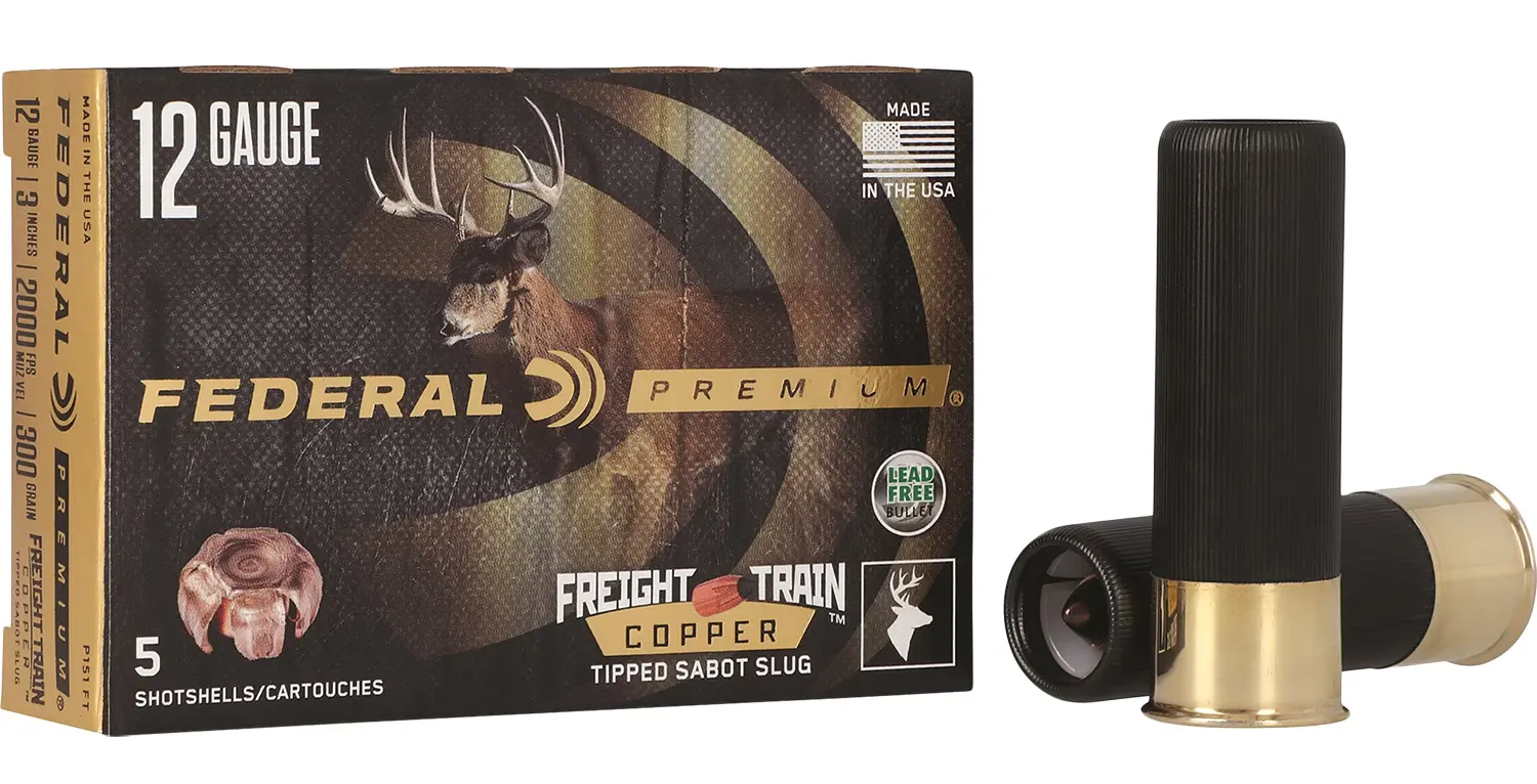 Federal P151FT Premium Freight Train 12Gauge 3" SlugShot 5 Per Box/10 Case