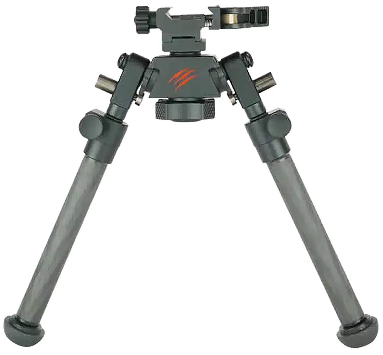 Tripod for firearm stabilization and support.