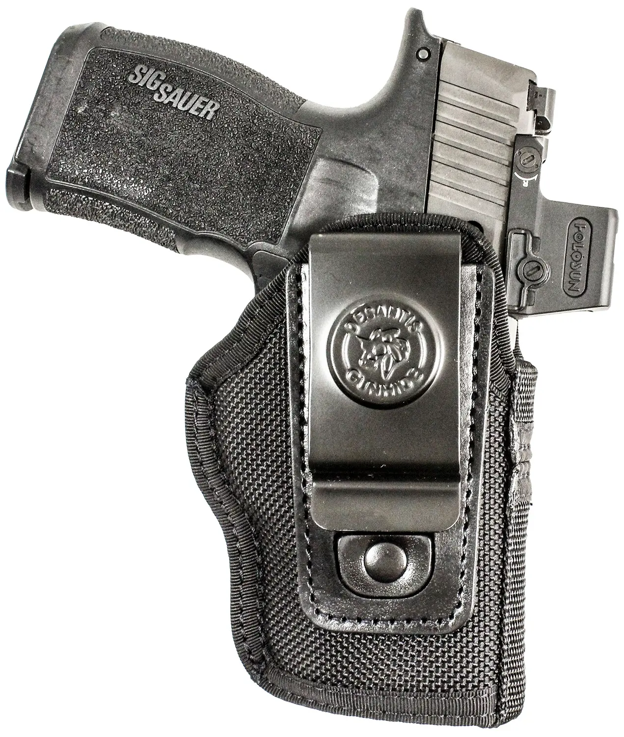 DeSantis Gunhide N87BJ9YZ0 Pro Stealth IWB Black Nylon Sig Sauer P365 w/Red Dot Ambidextrous