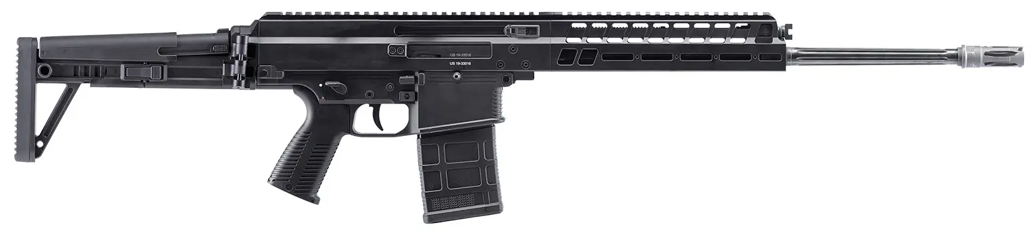 B&T Firearms BT361663RIFLE APC PRO DMR 308 Win 25+1 18.90" Fluted Barrel, Black, Adjustable Folding Stock, Polymer Grip, Flash Hider