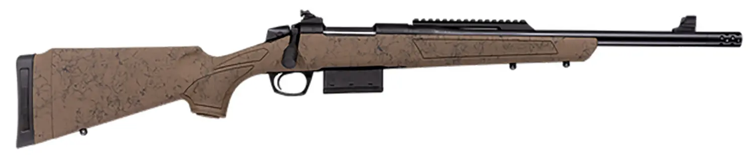CVA CR3933 Cascade SR80 Full Size 308 Win 10+1 18" Black Cerakote Steel Threaded Barrel, Black Cerakote Stainless Steel Receiver w/Picatinny Rail, Flat Dark Earth w/Black Web Adj LOP Synthetic Stock