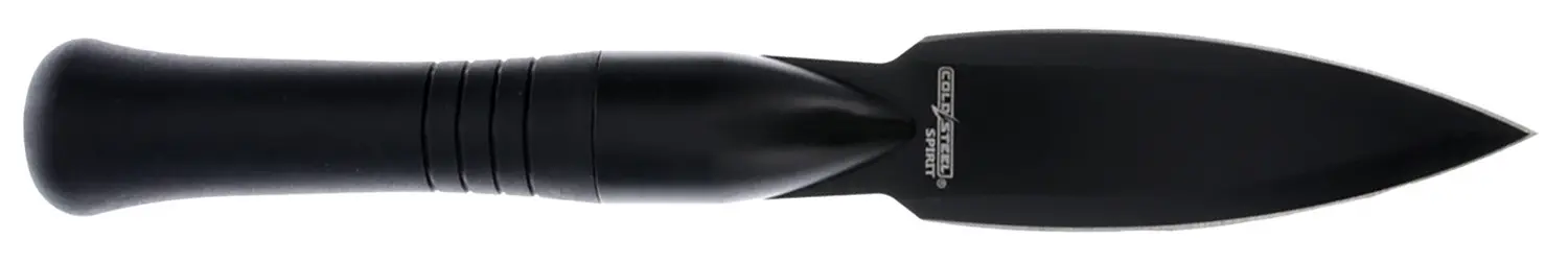 Cold Steel CSTHFS01NZ Spirit Spear Head 4.25" Fixed Spear Point Black 420 Stainless Steel Blade, 4" Black Handle