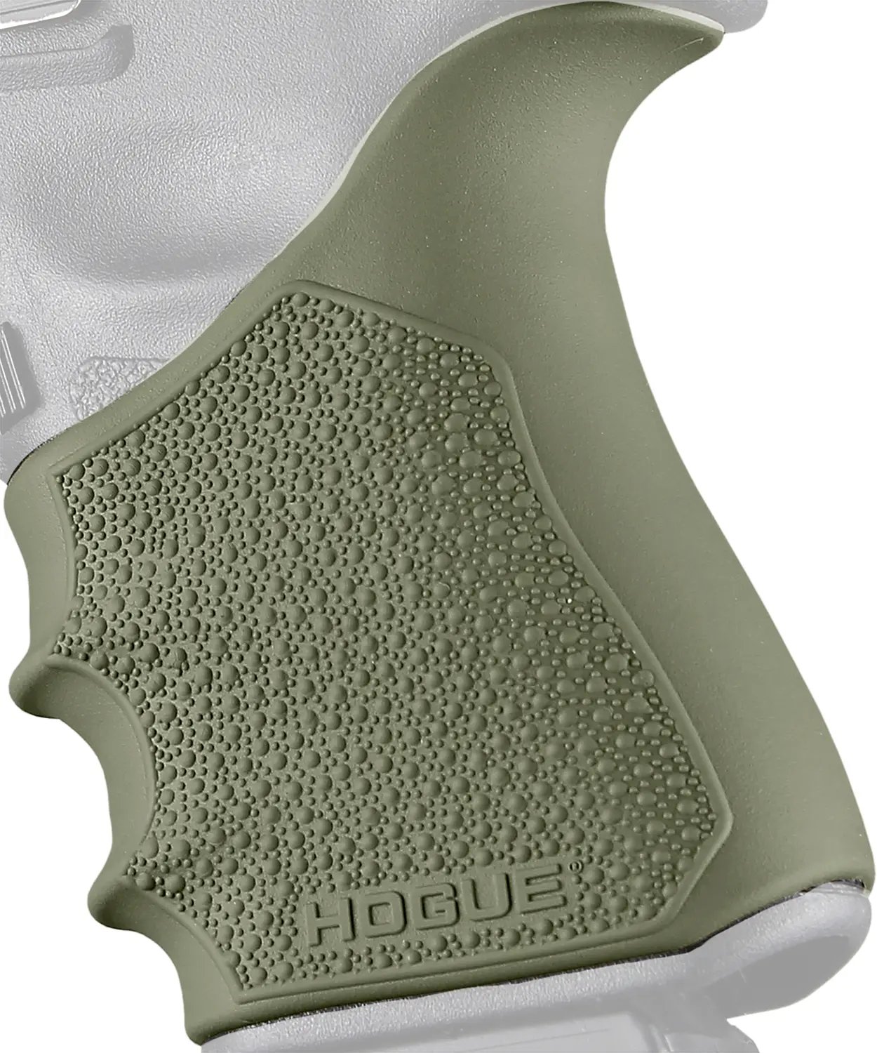 Hogue 17041 Grip Sleeve Handall Beavertail OD Green Rubber