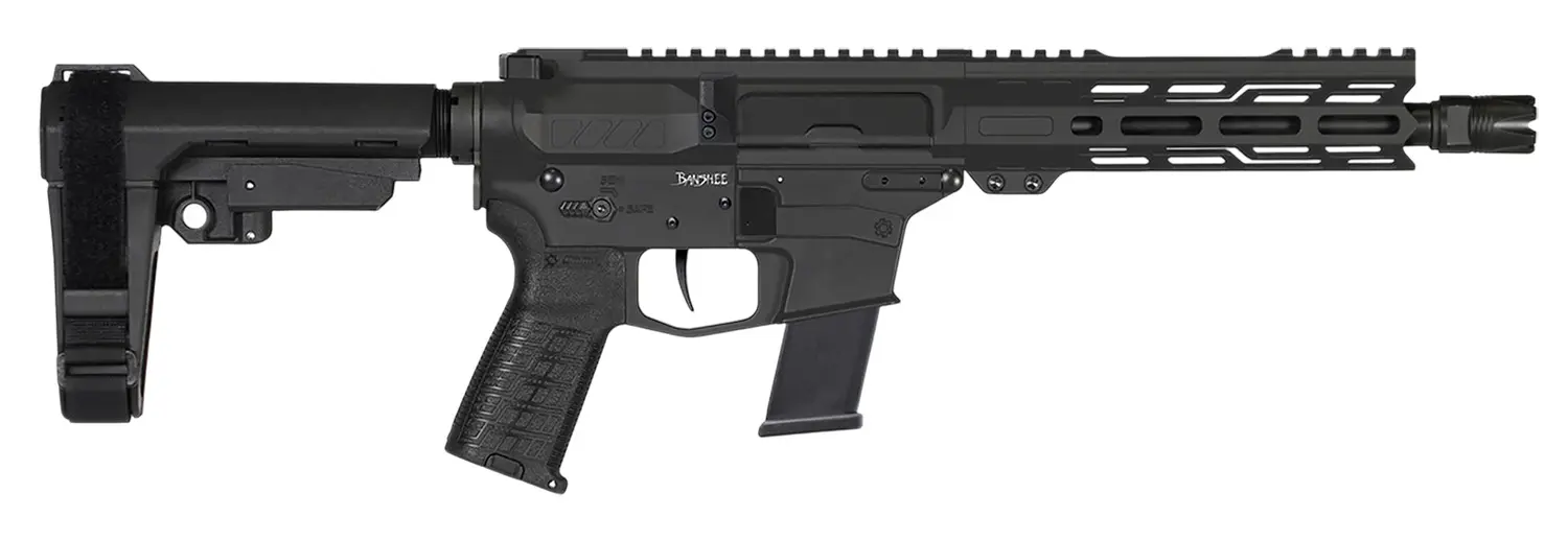 CMMG 10A570FAB Banshee MK10 10mm Auto 30+1 8" Black Nitride Medium Taper Threaded Barrel, EML 7" M-LOK Handguards, Black Armor Cerakote Aluminum Picatinny Rail Receiver, CMMG Zeroed Grips
