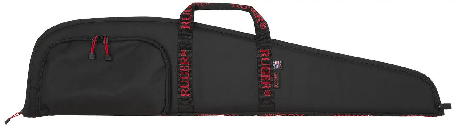 Ruger 27140 Rifle Case 40" Black Endura w/ Red Ruger Logo Accessory Pocket & Foam Padding