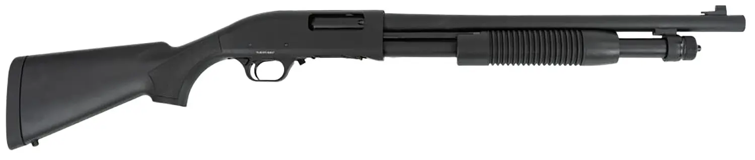 Tokarev USA 21000412 TX3 Hammer Full Size 12 Gauge Pump 3" 5+1 18.50" Black Chromate Cylinder Bore Barrel, Black Anodized Drilled & Tapped Receiver, Fixed Black Synthetic Stock