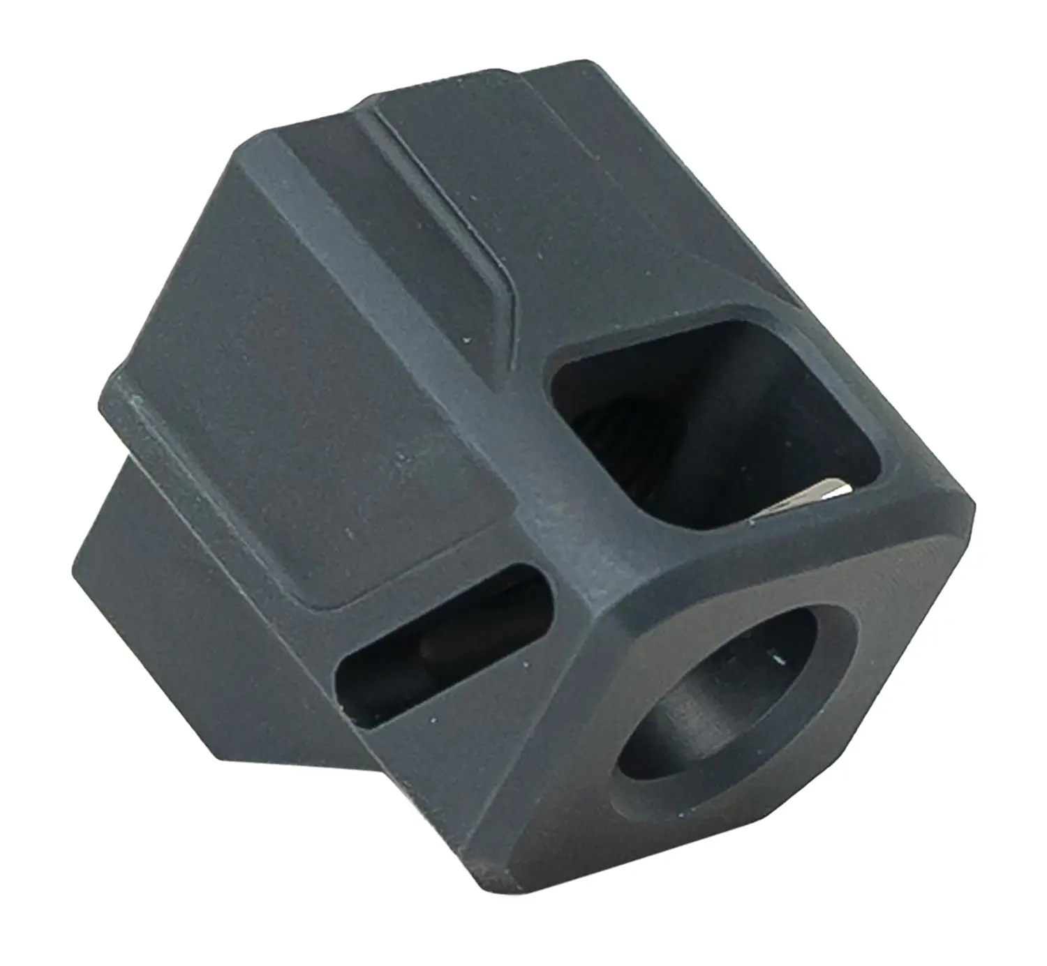 Faxon Firearms FFPACOMPDSMP01 EXOS-514 Compensator for M&P Black Aluminum 1/2"x28 Threads 1.10" OAL 9mm