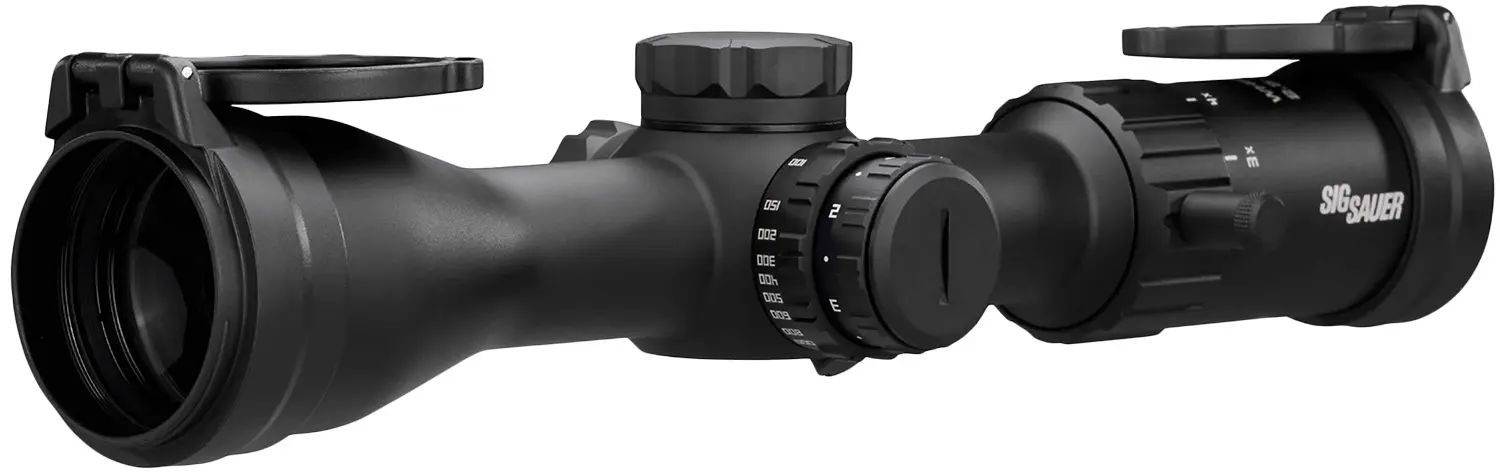 Sig Sauer Electro-Optics SOW42003 Whiskey4 Black 2.50-10x42mm, 30mm Tube Quadplex Reticle