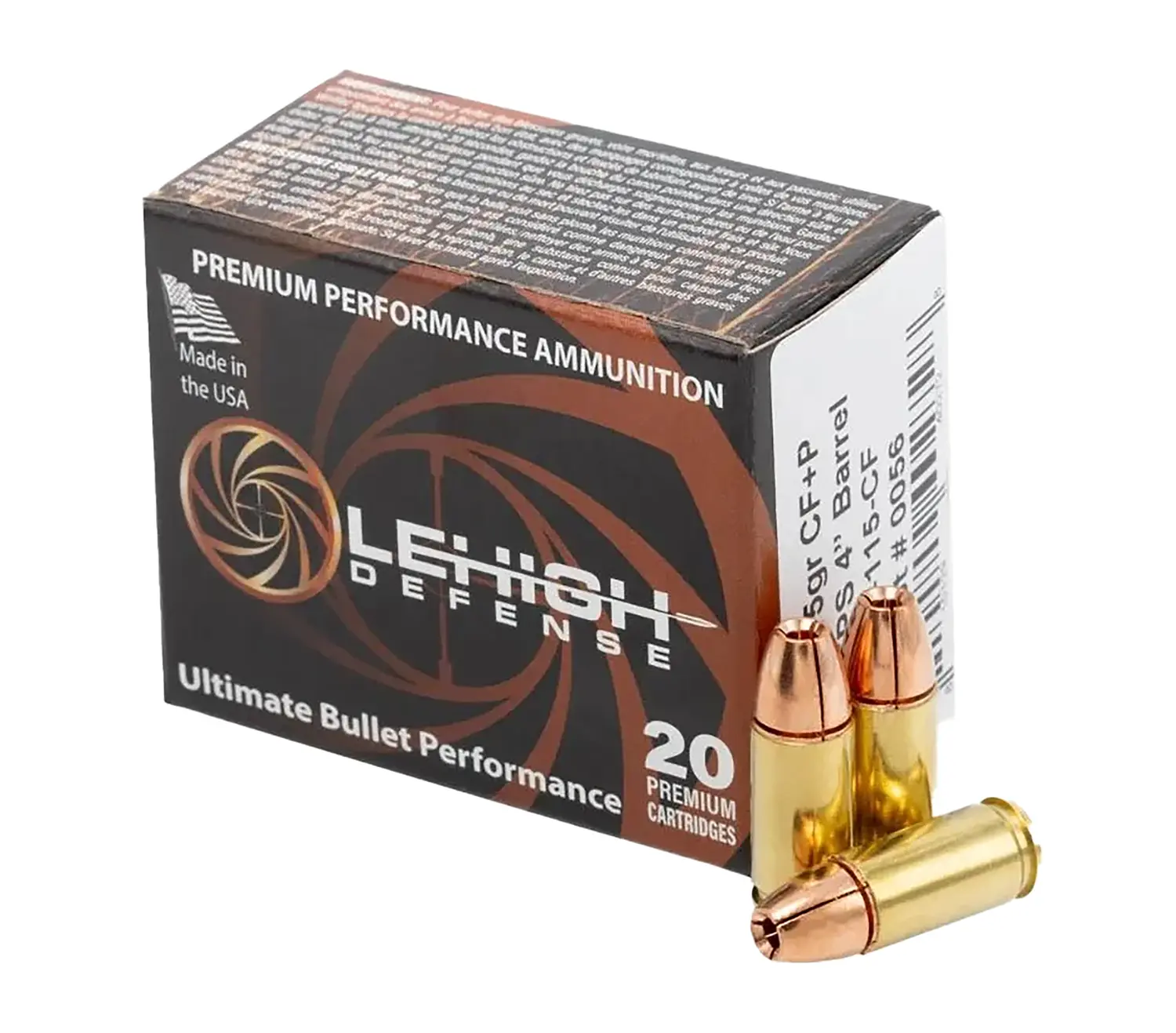 Wilson Combat LA9115CF 9mm 115gr 20 Per Box/10 Case