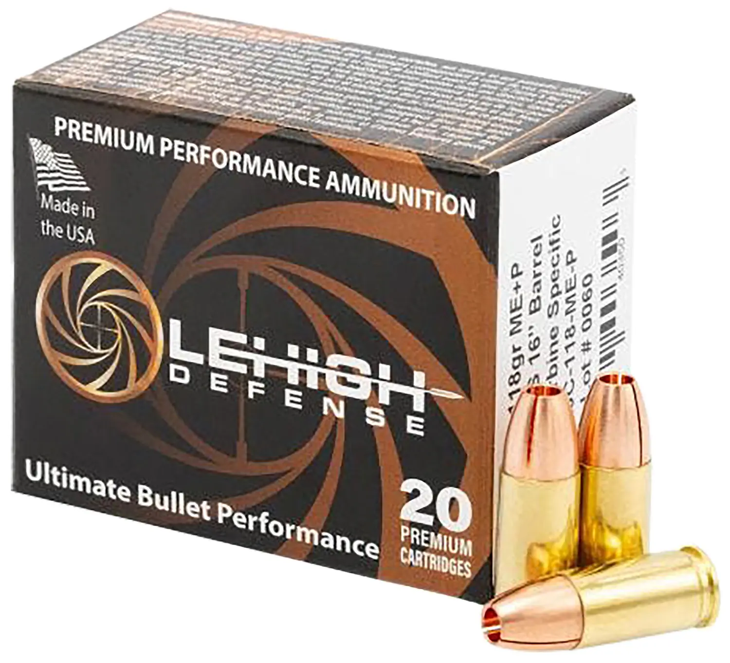 Wilson Combat LA9C118MEP 9mm 118gr 20 Per Box/10 Case