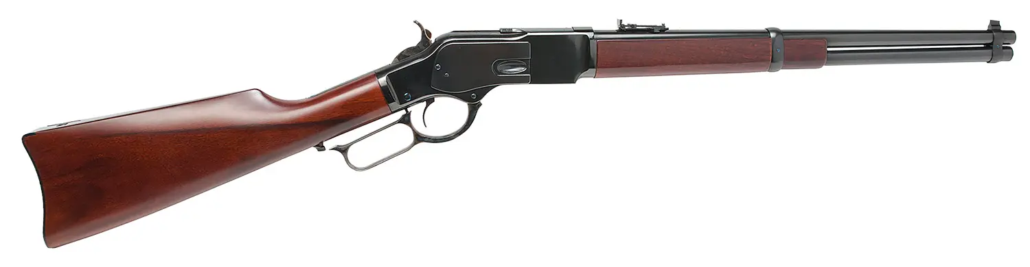 Cimarron CA2057AS1 1873 US Marshal Indian Territory Carbine 357 Mag 9+1 18.50" Blued Round Barrel, Fixed Walnut Stock