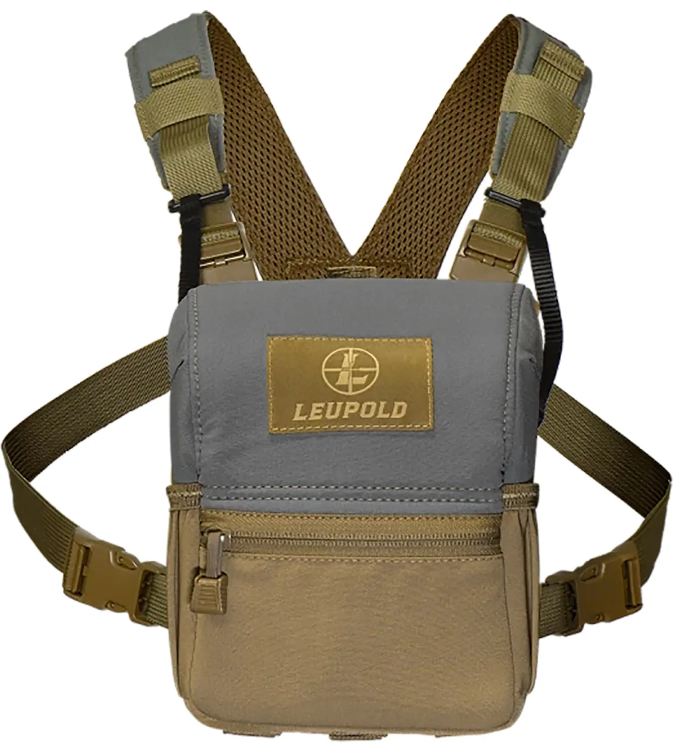 Leupold 185627 Enclosed Binocular Harness Non-Magnetic Tan/Gray