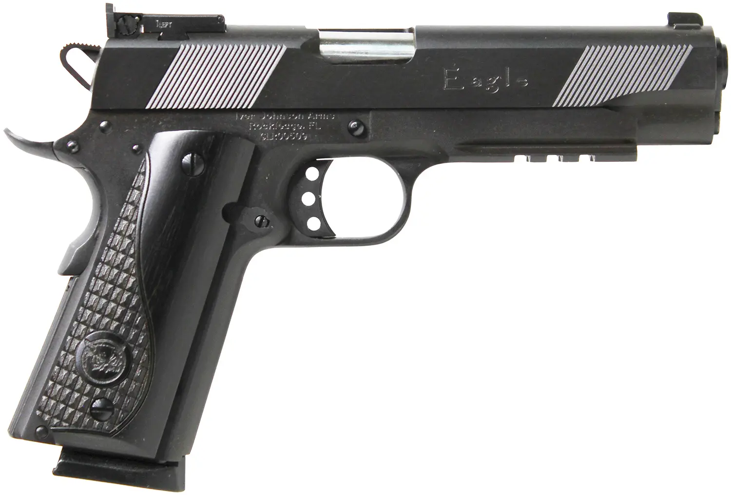 Iver Johnson Arms EAGLELR Eagle LR Government Size 45 ACP 8+1 5" Matte Blued