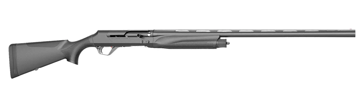 Retay USA RACEBLK28 Ace Full Size 12 Gauge Semi-Auto 3.50" 3+1 28" Extra Black Vent Rib Barrel, Drilled & Tapped Steel Receiver, Adj Shim Black Synthetic Stock, Ambidextrous